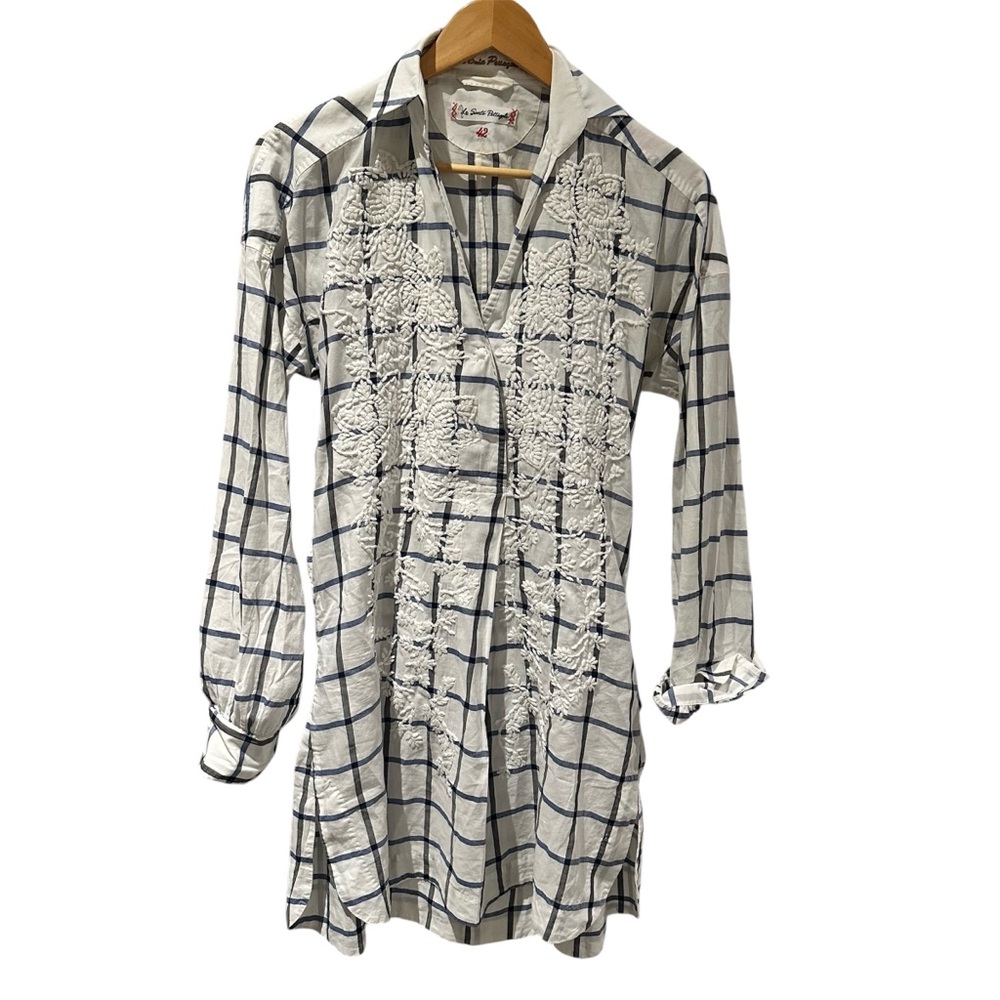 Le Sarte Pettegole Embroidered Dress Size‎ 42 (Size 10) Italy